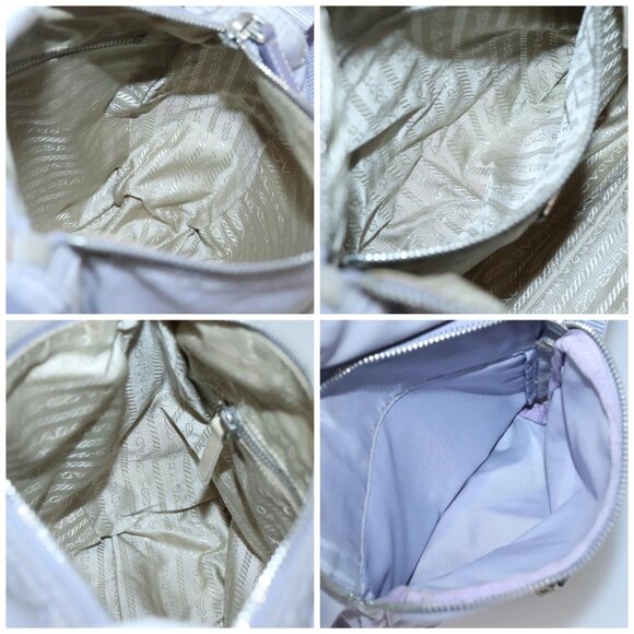 PRADA Shoulder Bag Nylon Purple Silver Auth ti3319 - Picture 15 of 16